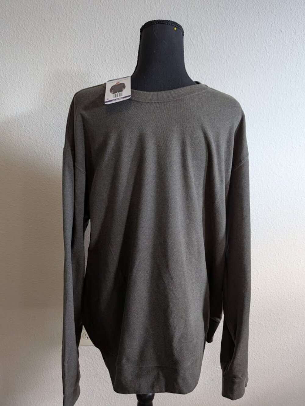 JACHS NY Men's Ultra Soft Crew Sweatshirt - Forest GrayGreen - XXL - NWT